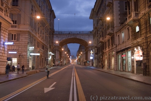 XX September Street in Genoa