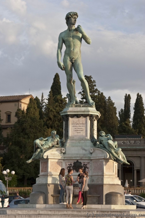Sculpture of David on the Michelangelo Square
