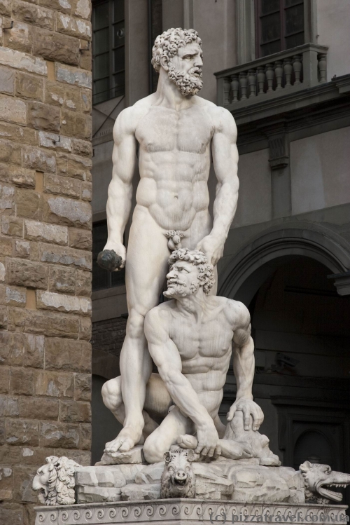 Sculptures on the Piazza della Signoria