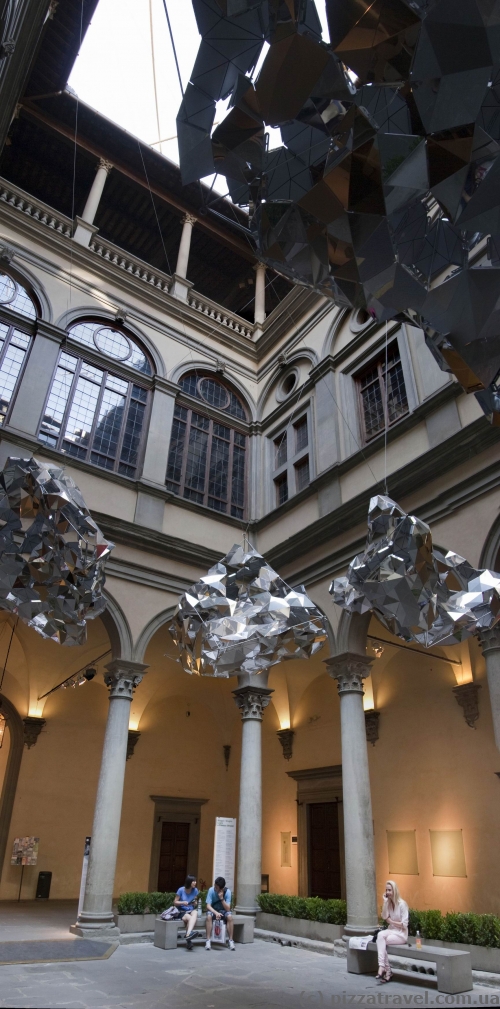 Unusual courtyard in Florence