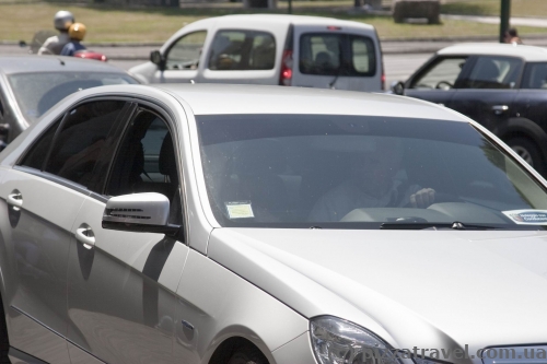 Some attend the attractions without leaving the vehicle.