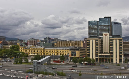 View of Oslo from the roof of the Opera House