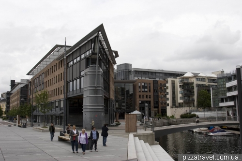 Aker Brygge district in Oslo
