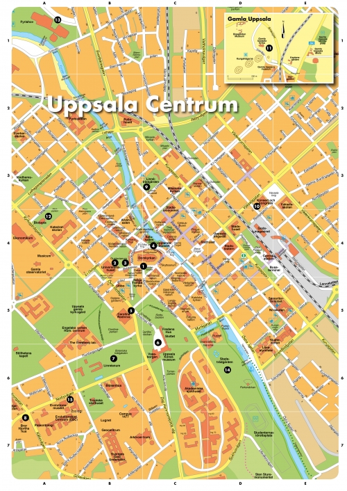 Map of Uppsala