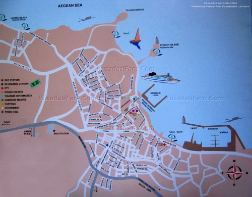 Map of Kusadasi