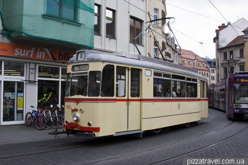 Trams in Halle