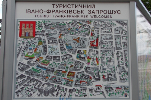 Туристическая карта Ивано-Франковска