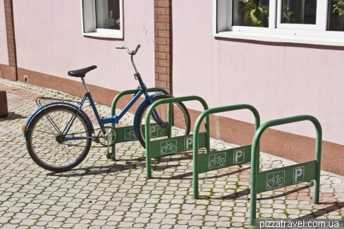 Bicycle parking in Kosiv
