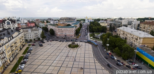 Panorama of Sofia Square from the Bell Tower of St. Sophia Cathedral