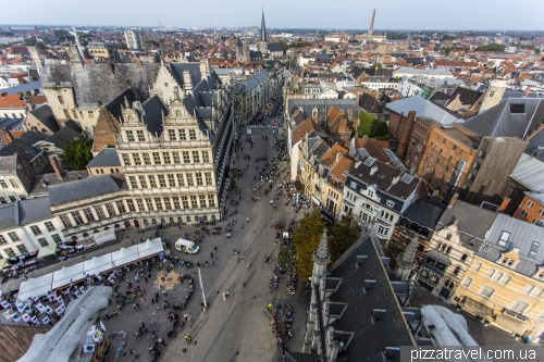 View of the Botermarkt from Belfry