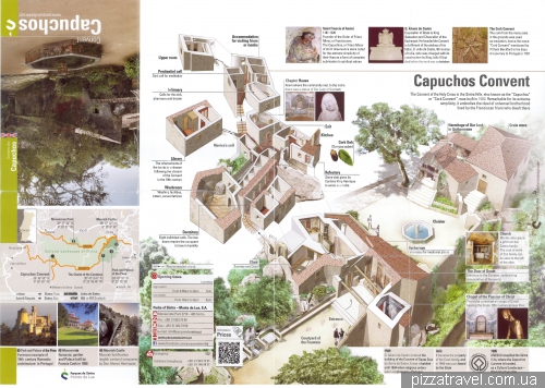 Map of Capuchin Monastery in Sintra
