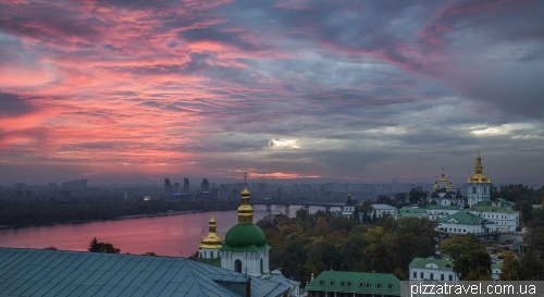 View of Kyiv from the territory of the Lavra