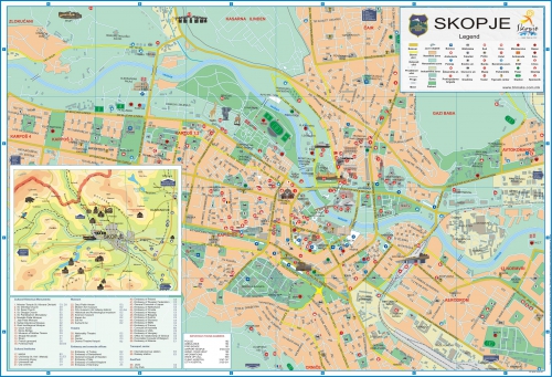 Map of Skopje