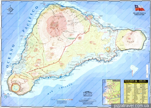 Map of Easter Island