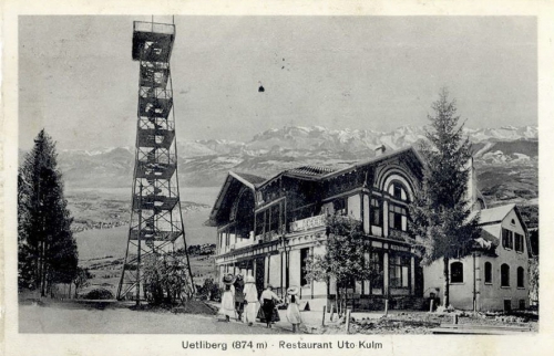 Старая смотровая башня на горе Утлиберг