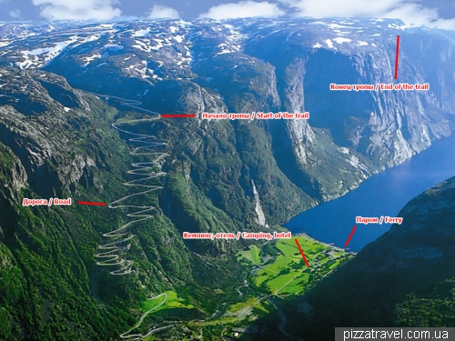 Lysebotn та KjeragBolten