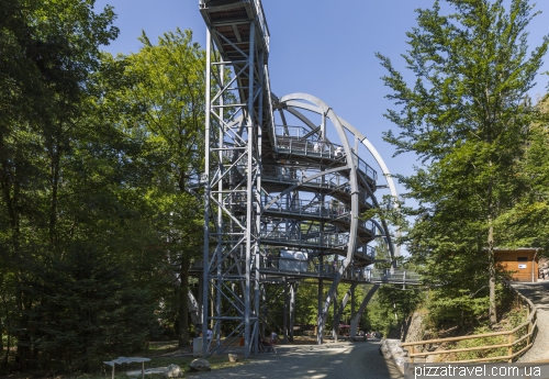 Trail over the treetops in Bad Harzburg (Baumwipfelpfad)