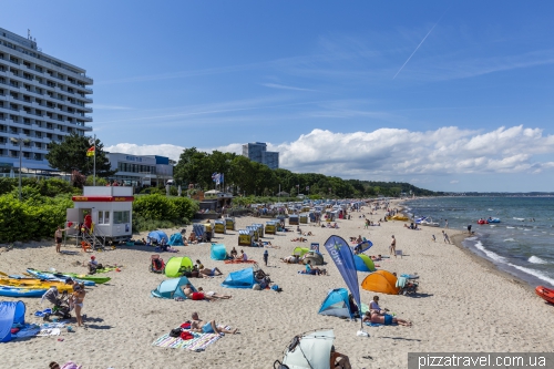 Beach in Timmendorf (Timmendorfer Strand)