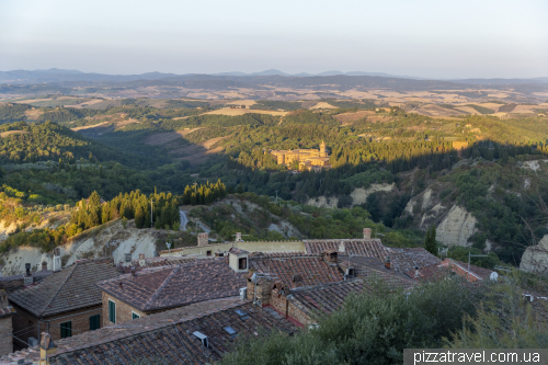 Красивые тосканские пейзажи из деревни Кьюзуре (Chiusure)