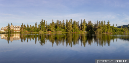 Штрбске плесо (Strbske pleso), самое красивое место в Татрах