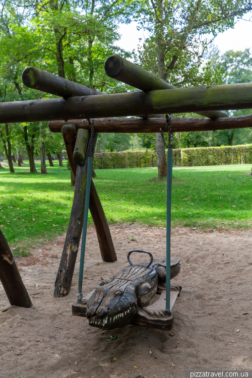 Playground in the Lake District of the Harz Mountains (Adventureland Harz Seeland)