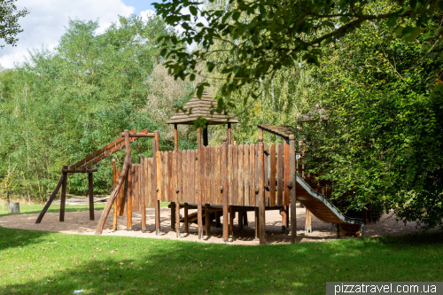 Playground in the Lake District of the Harz Mountains (Adventureland Harz Seeland)