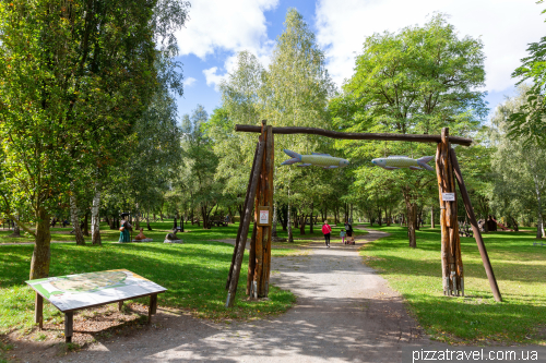 Playground in the Lake District of the Harz Mountains (Adventureland Harz Seeland)