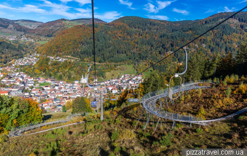 Cable car and rodelbahn in Todtnau
