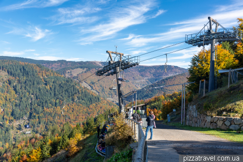 Cable car and rodelbahn in Todtnau