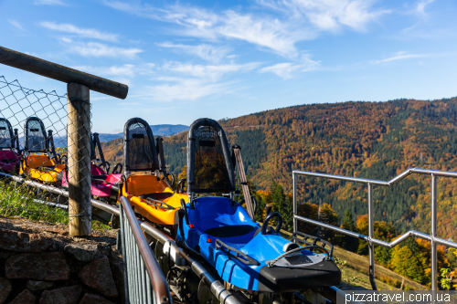 Cable car and rodelbahn in Todtnau