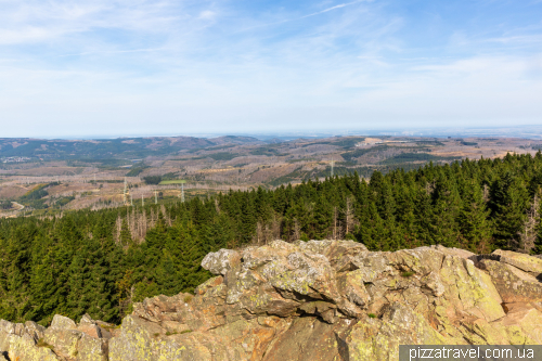 Wolfswarte rock in the Harz Mountains