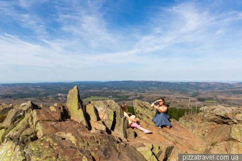 Wolfswarte rock in the Harz Mountains