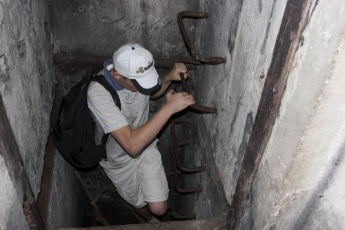 Going down to ground floor of the bunker #179