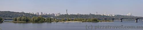 Panorama of the right-bank Kyiv