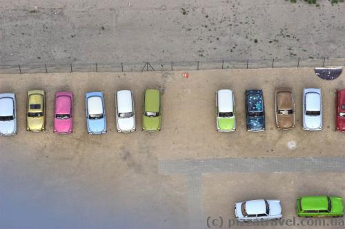 Here you can rent a popular Trabi car.