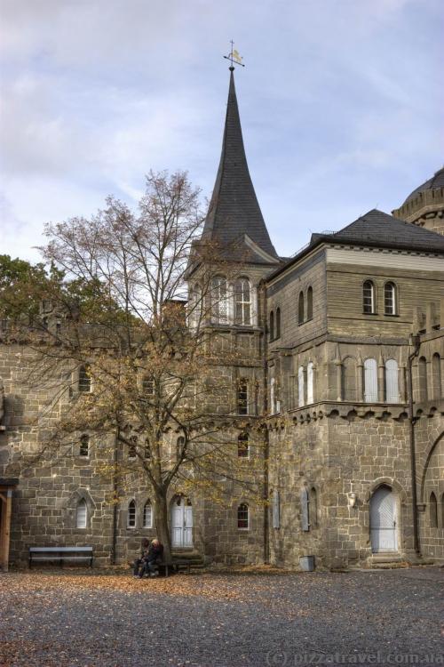 Loewenburg Castle courtyard