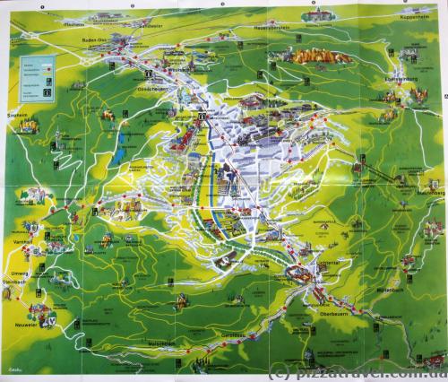 Туристическая карта Баден-Бадена