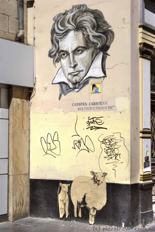 Graffiti with Beethoven in Bonn