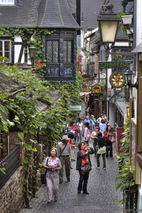 Вулиця Дроссельгассе (Drosselgasse) в Рюдесхаймі