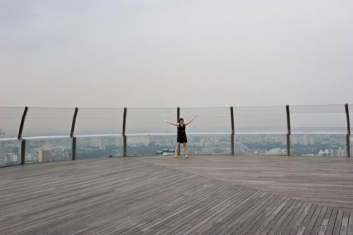 Оглядовий майданчик у готелі Marina Bay Sands